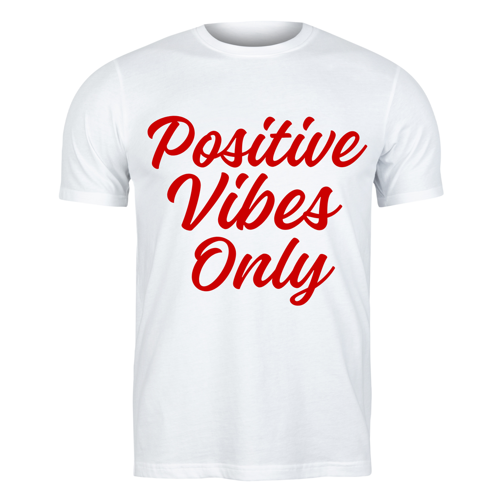 Positive Vibes Only (Red Words)